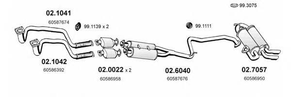 ASSO ART0008 Exhaust System